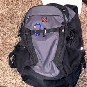 Grey and black Swissgear backpack new